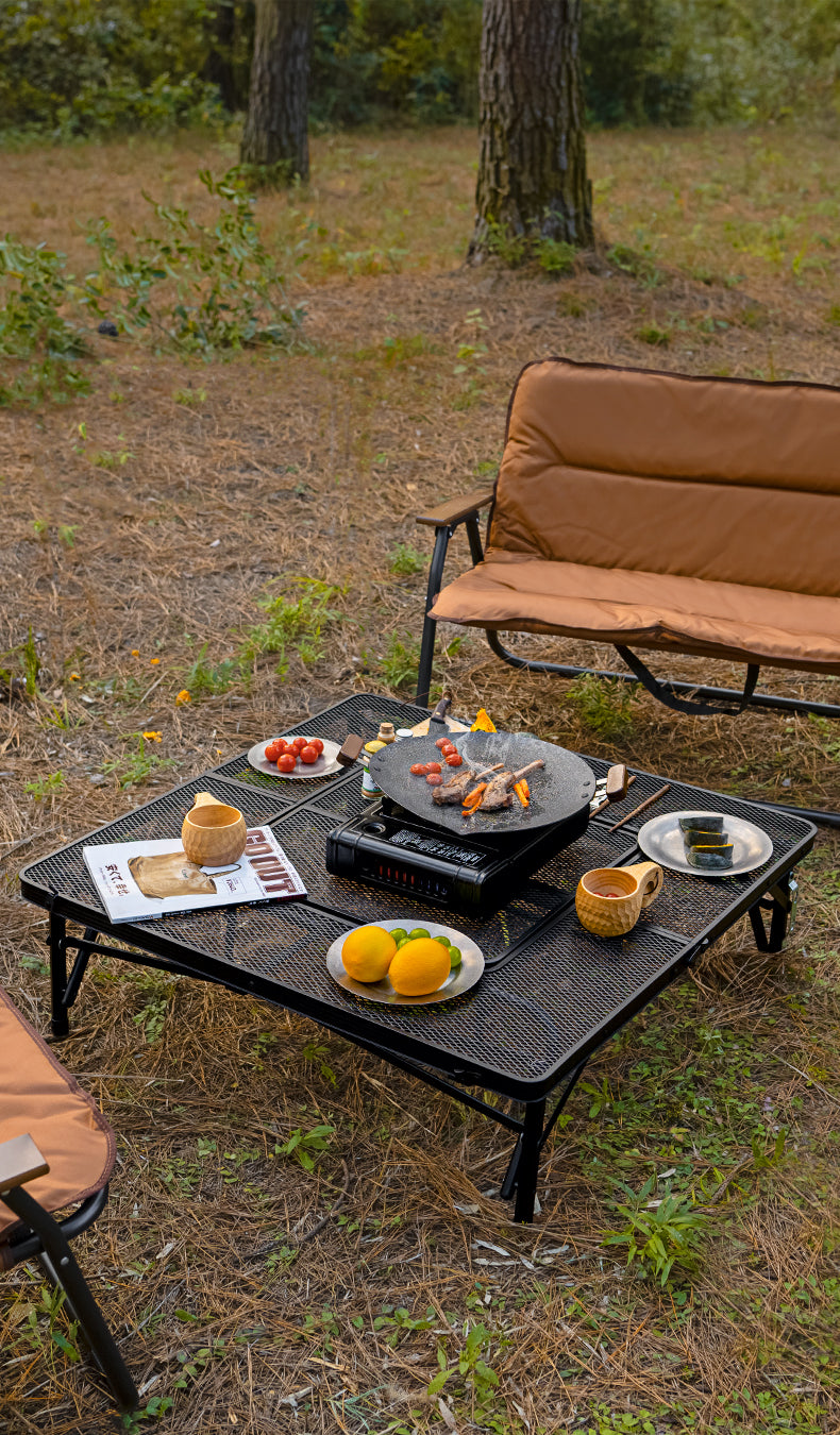 Cooking Accessories Camp Kitchen Lightweight Table Mini Portable BBQ Picnic Beach Metal Mesh Table