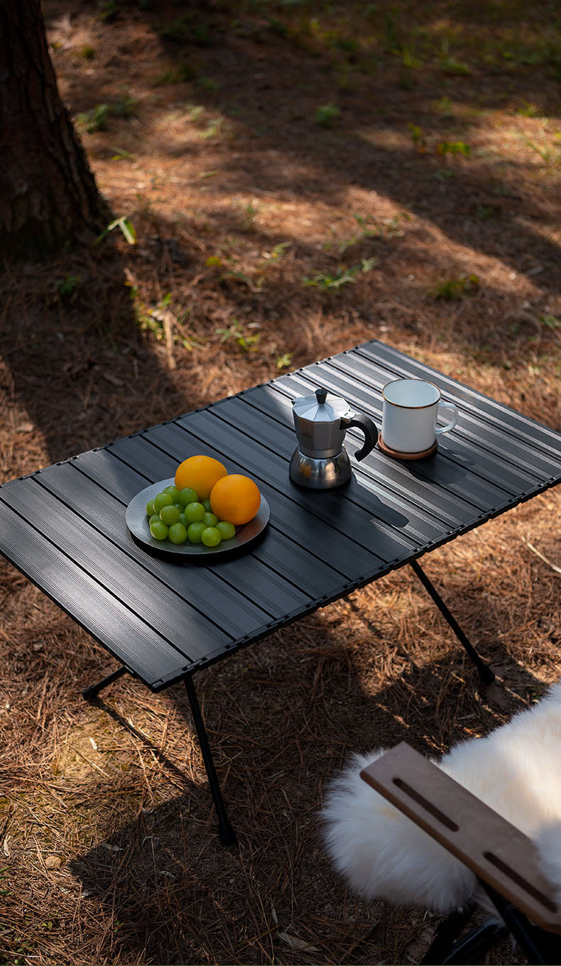 Camping Gear Portable Table Roll up Aluminum Alloy Lightweight Folding Table