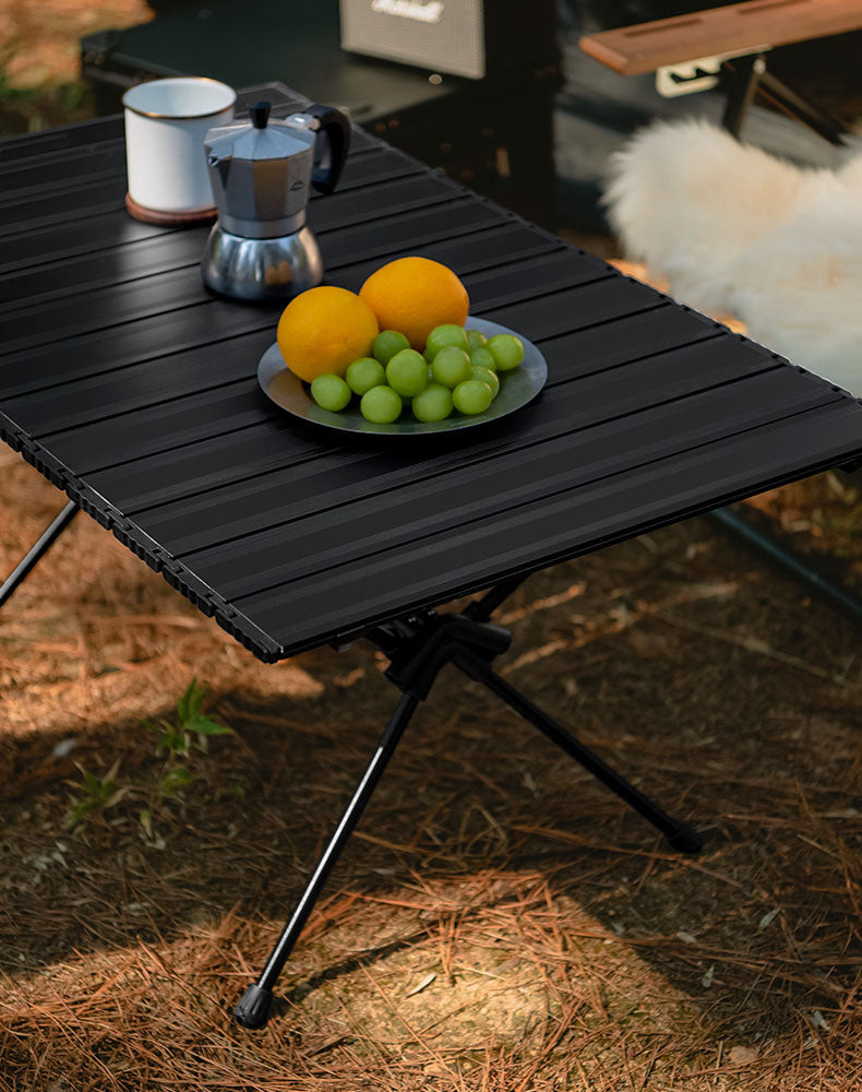 Camping Gear Portable Table Roll up Aluminum Alloy Lightweight Folding Table
