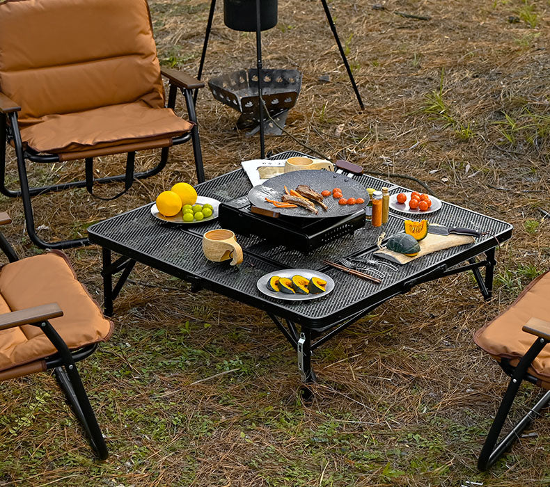 Cooking Accessories Camp Kitchen Lightweight Table Mini Portable BBQ Picnic Beach Metal Mesh Table