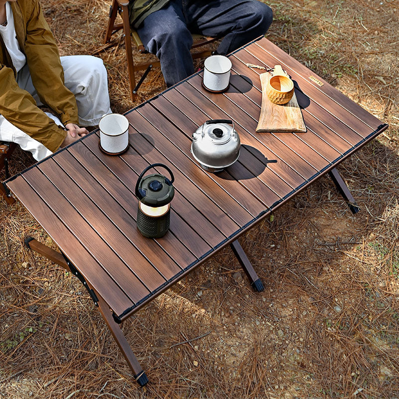 New Design Ultralight Aluminum Foldable Camping Table OEM ODM Foldable Picnic Table Height Adjustable Foldable Camping Table