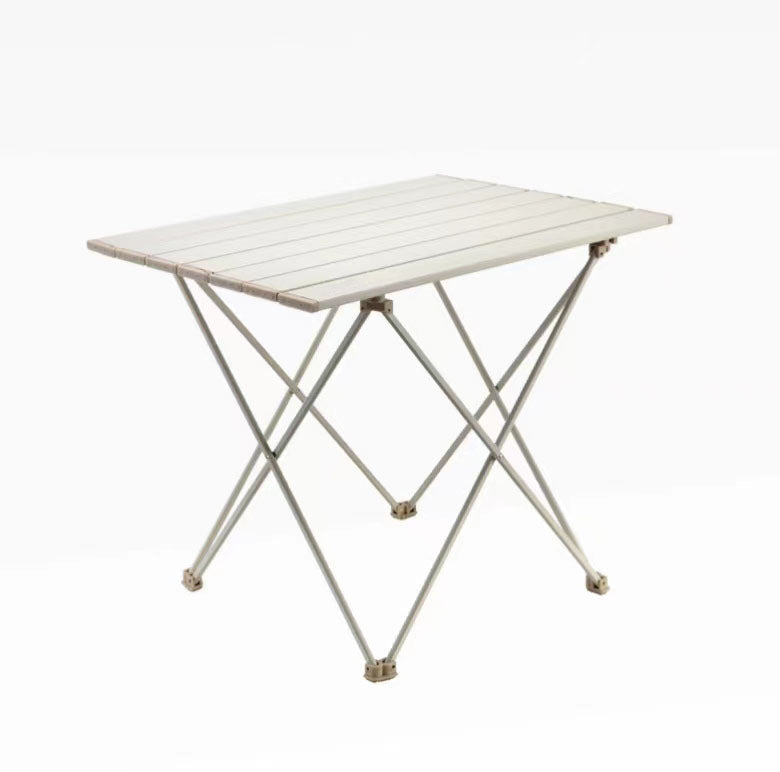 Portable Camping Side Table Ultralight Aluminum Roll up Camping Car Small Folding Tables for Camping