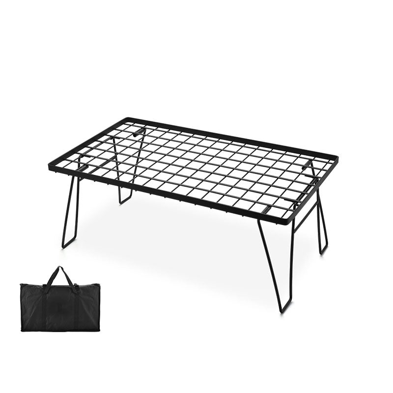 Table Camping Bamboo Dining Mesh Table Outdoor Portable Barbecue Tableware Draining Mesh Table