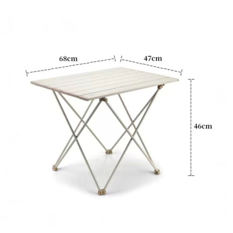 Portable Camping Side Table Ultralight Aluminum Roll up Camping Car Small Folding Tables for Camping