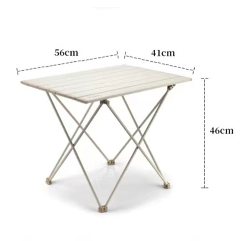 Portable Camping Side Table Ultralight Aluminum Roll up Camping Car Small Folding Tables for Camping