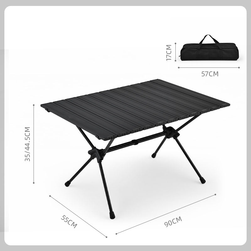 Camping Gear Portable Table Roll up Aluminum Alloy Lightweight Folding Table