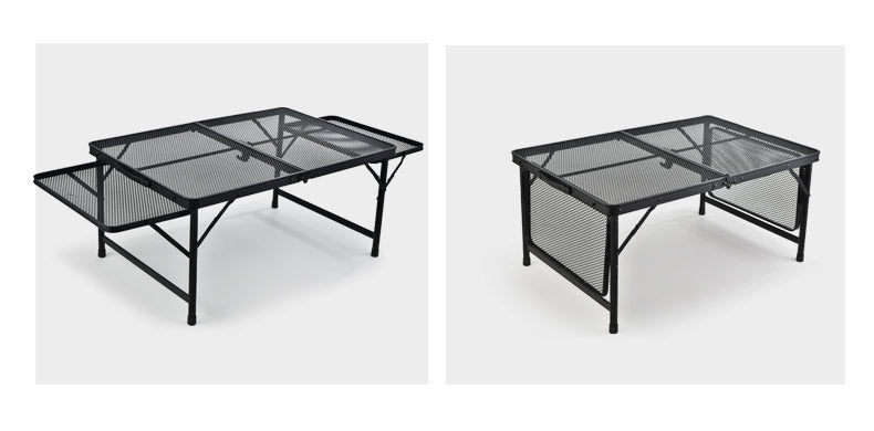 Folding Fire Pit Camping Table and Cooking Mini Folding and Portable Wine Table for Outdoors