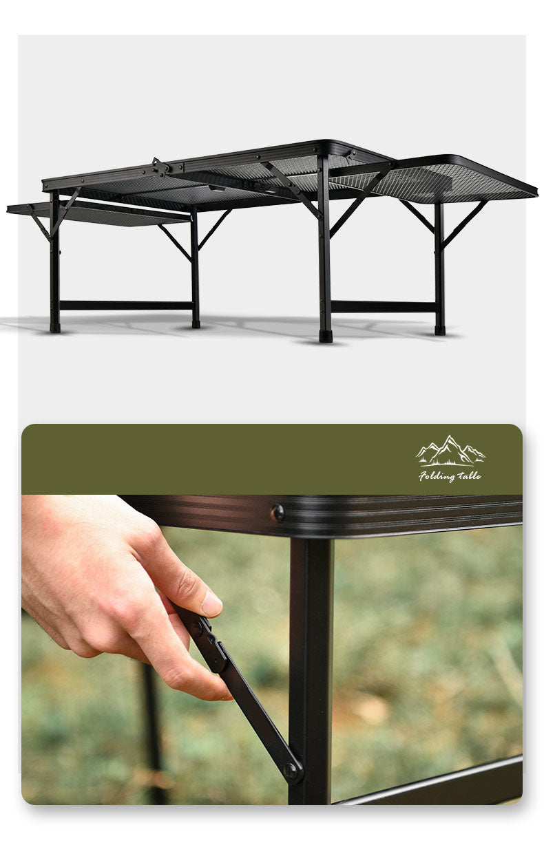 Folding Fire Pit Camping Table and Cooking Mini Folding and Portable Wine Table for Outdoors