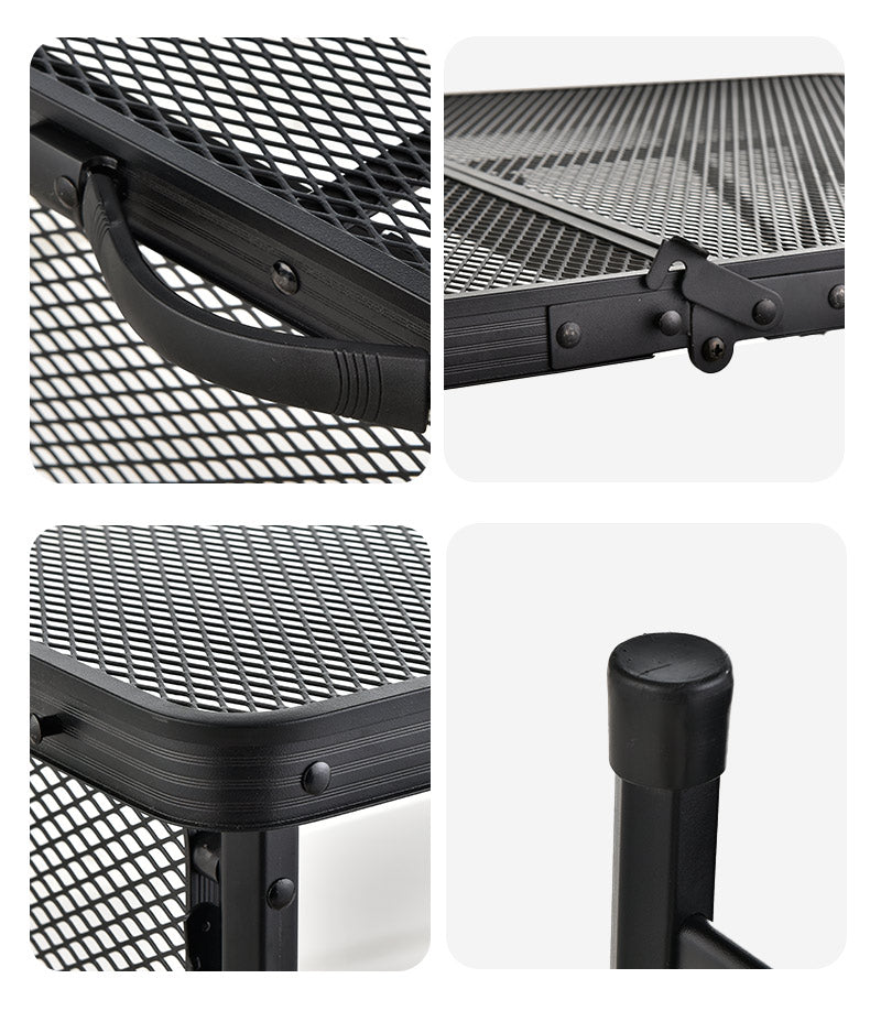 Folding Fire Pit Camping Table and Cooking Mini Folding and Portable Wine Table for Outdoors