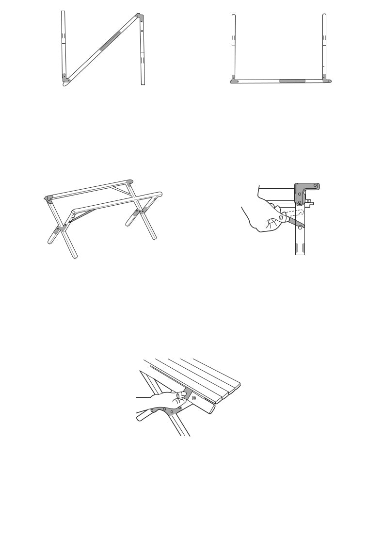 Large Camping Table Foldable Wood 100kg Capacity Glamping Accessories of Camping Table