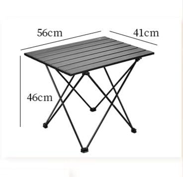 Portable Camping Side Table Ultralight Aluminum Roll up Camping Car Small Folding Tables for Camping