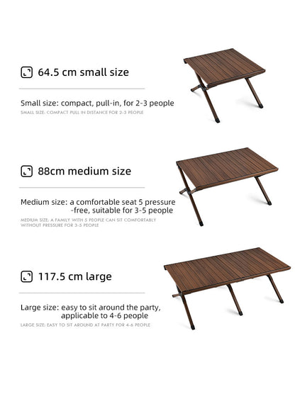 New Design Ultralight Aluminum Foldable Camping Table OEM ODM Foldable Picnic Table Height Adjustable Foldable Camping Table