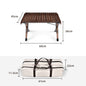 Beach Folding Wood Table Roll up Folding Low Picnic Wooden Table with Folding Legs