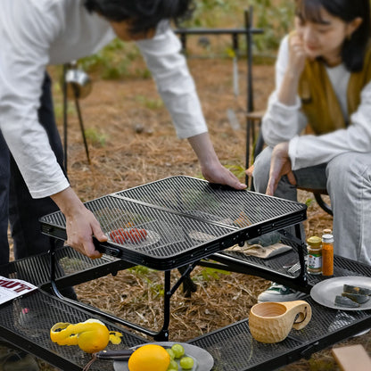 Cooking Accessories Camp Kitchen Lightweight Table Mini Portable BBQ Picnic Beach Metal Mesh Table