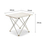 Portable Camping Side Table Ultralight Aluminum Roll up Camping Car Small Folding Tables for Camping