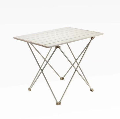 Portable Camping Side Table Ultralight Aluminum Roll up Camping Car Small Folding Tables for Camping