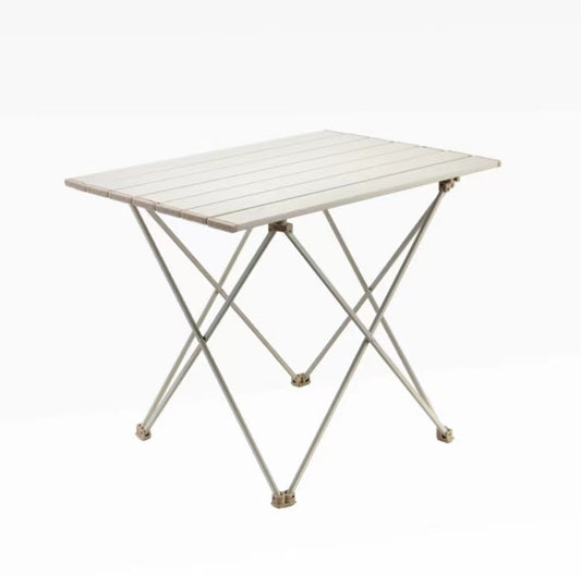 Portable Camping Side Table Ultralight Aluminum Roll up Camping Car Small Folding Tables for Camping