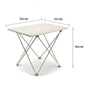 Portable Camping Side Table Ultralight Aluminum Roll up Camping Car Small Folding Tables for Camping