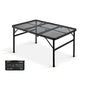 Outdoor Barbecue Simple Camping Folding Table Iron Mesh Top Folding Picnic Table