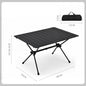 Camping Gear Portable Table Roll up Aluminum Alloy Lightweight Folding Table