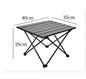 Portable Camping Side Table Ultralight Aluminum Roll up Camping Car Small Folding Tables for Camping