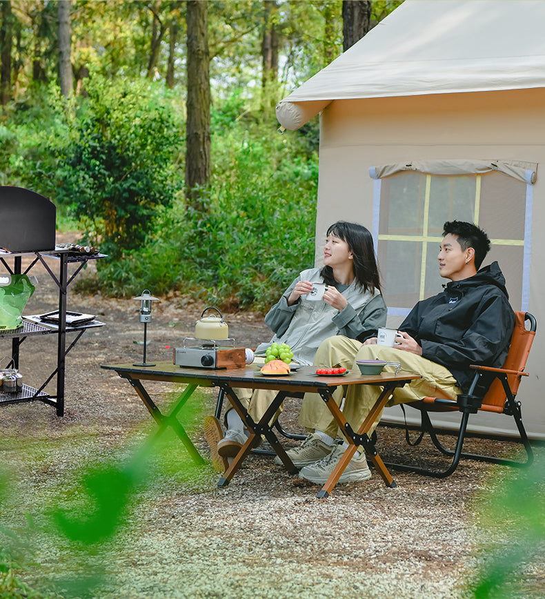 Folding Fire Pit Camping Table and Cooking Mini Folding and Portable Wine Table for Outdoors