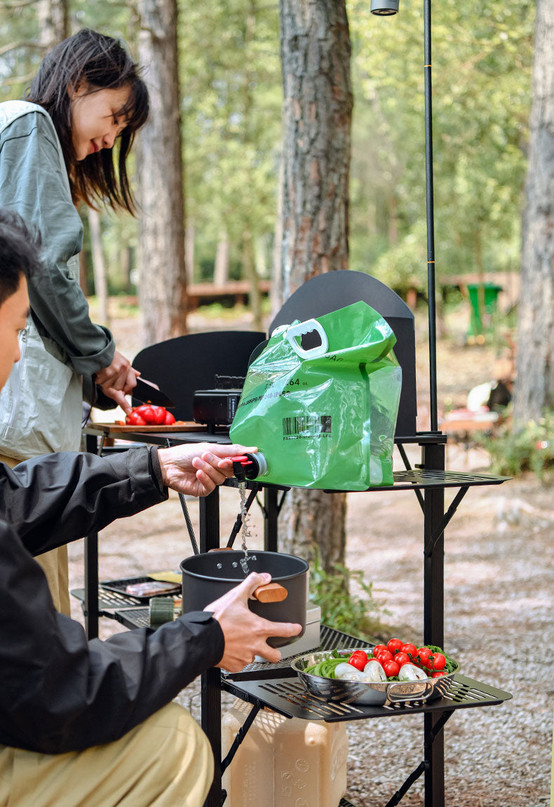 Folding Fire Pit Camping Table and Cooking Mini Folding and Portable Wine Table for Outdoors